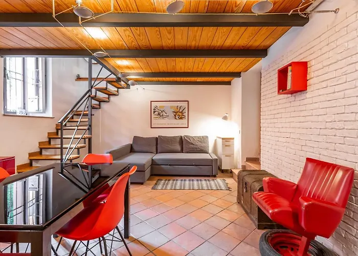 Apartament Trastevere Vintage Artistic Loft Rzym